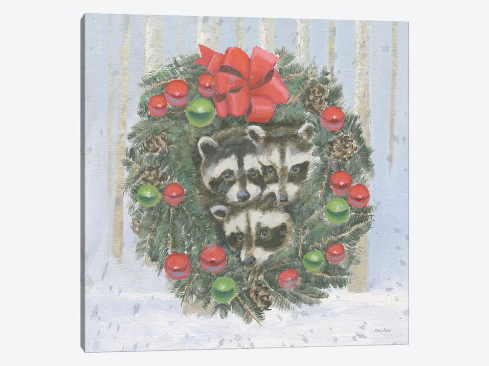 Christmas Critters Bright VI by Emily Adams 1-piece Canvas Print