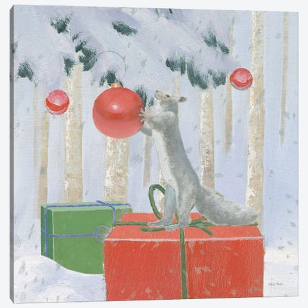 Christmas Critters Bright VII Canvas Print #EMA26} by Emily Adams Canvas Artwork