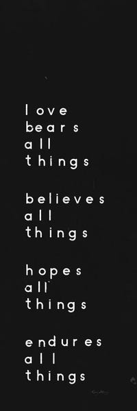 Bible Verses: Words of Encouragement I Black by Emily Adams