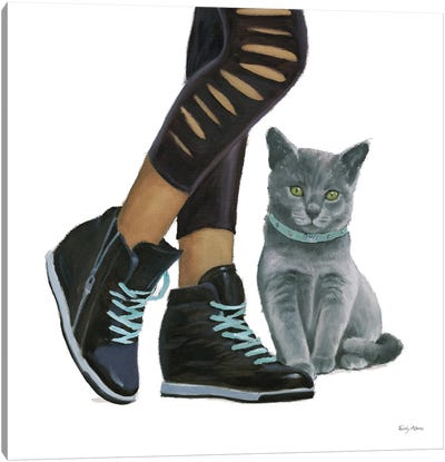 Cutie Kitties V Canvas Art Print - British Shorthair Cat Art