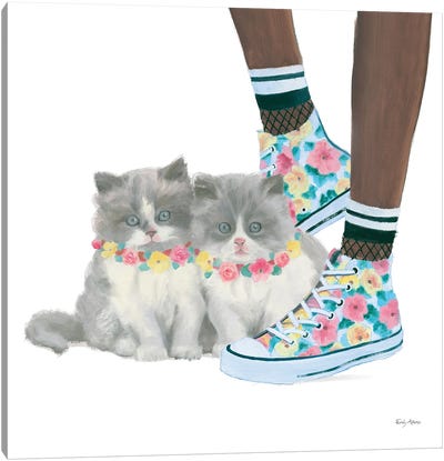 Cutie Kitties VII Canvas Art Print - Persian Cats