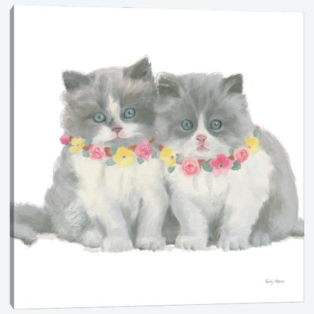 Cutie Kitties VIII Canvas Print #EMA8} by Emily Adams Canvas Print