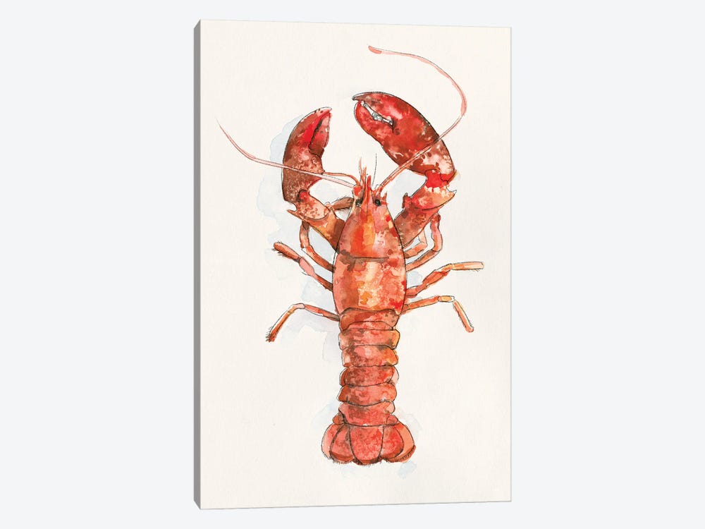 Salty Lobster II by Emma Caroline 1-piece Canvas Art Print