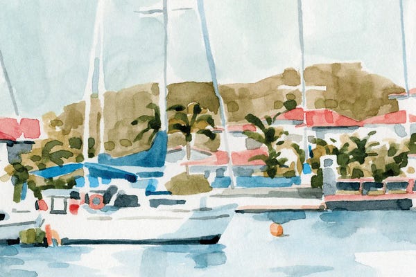 Nautical Living Room: Vintage Vacation II by Emma Caroline