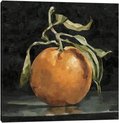 Dark Orange Deux II Canvas Art Print - Orange Art