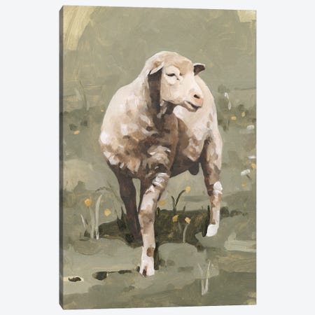 Spring Sheep I Canvas Print #EMC159} by Emma Caroline Art Print