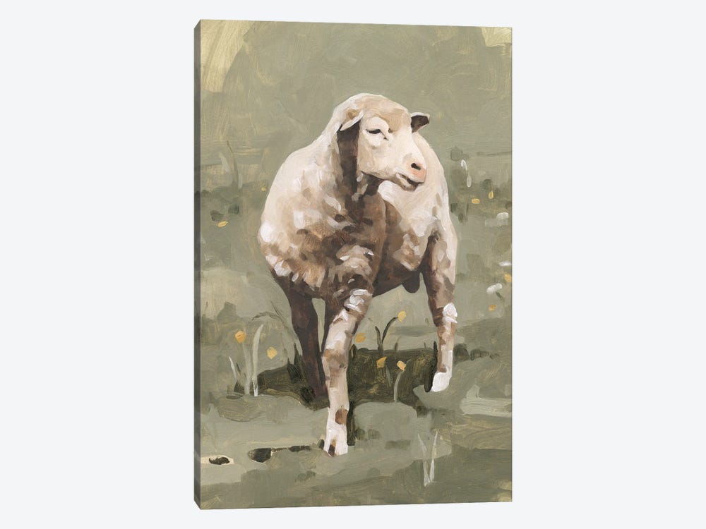 Spring Sheep I by Emma Caroline 1-piece Canvas Print