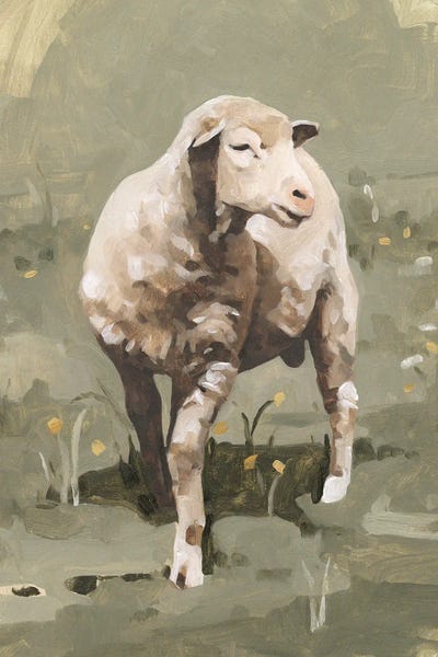 Sheep: Spring Sheep I by Emma Caroline