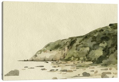 Coastal Hills II Canvas Art Print - Coastal Sand Dune Art