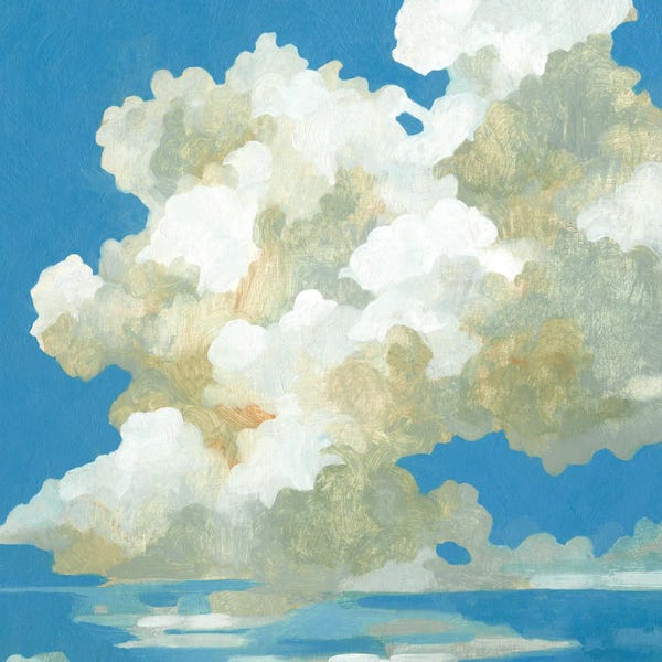 Nautical Living Room: Cumulus Drift I by Emma Caroline