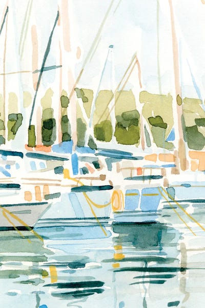 Sailboats: By the Bay I by Emma Caroline