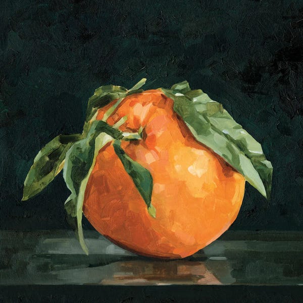 Oranges: Dark Orange Still Life II by Emma Caroline