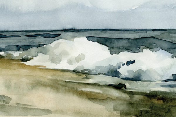 Emma Caroline: Loose Watercolor Waves II by Emma Caroline