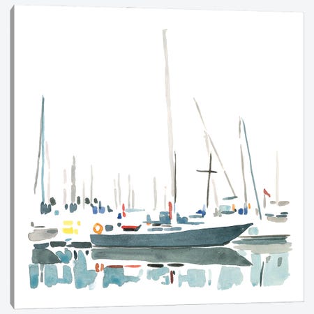 Sailboat Scenery I Canvas Print #EMC40} by Emma Caroline Canvas Print