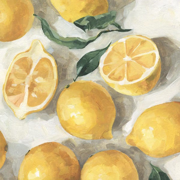Mediterranean Décor: Fresh Lemons II by Emma Caroline