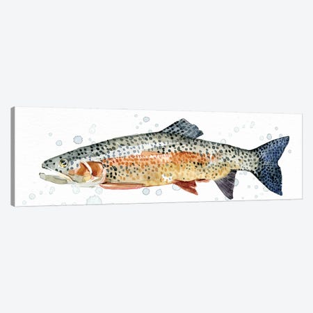 JUMPING TROUT Watercolor Fish Print by Dean Crouser -  Canada
