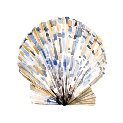 Simple Shells I by Emma Caroline art print