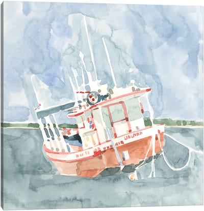 Bright Fishing Boat I Canvas Art Print