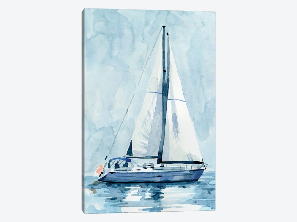 Lone Sailboat II by Emma Caroline 1-piece Canvas Art