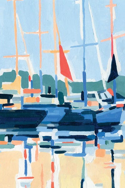 Nautical Living Room: Marina Interpretation II by Emma Caroline