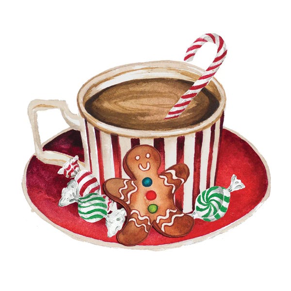 Elizabeth Medley: Gingerbread and a Mug Full of Cocoa III by Elizabeth Medley