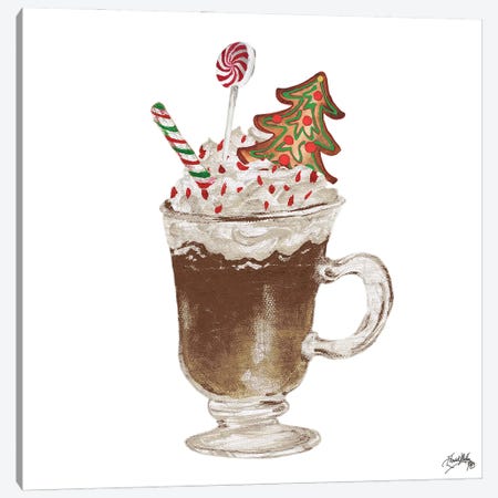 Gingerbread and a Mug Full of Cocoa IV Canvas Print #EMD103} by Elizabeth Medley Art Print