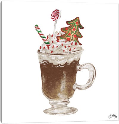 Gingerbread and a Mug Full of Cocoa IV Canvas Art Print - Home for the Holidays