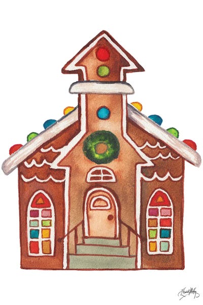 Elizabeth Medley: Gingerbread and Candy House II by Elizabeth Medley