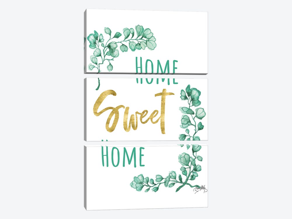 Home Sweet Home by Elizabeth Medley 3-piece Canvas Wall Art
