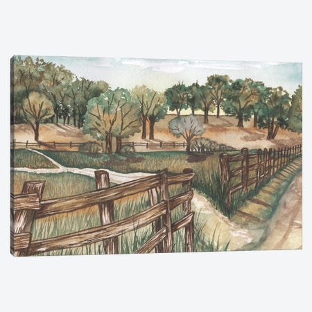 Farm Landscape Canvas Print #EMD124} by Elizabeth Medley Canvas Art