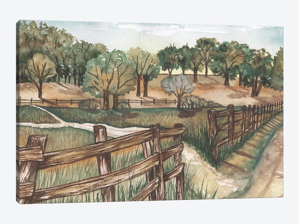 Farm Landscape Art Print By Elizabeth, Farm Landscape Wall Art