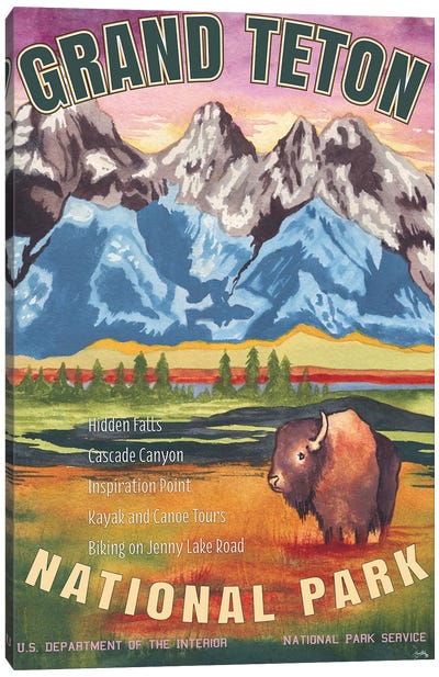Grand Teton National Park Canvas Art Print