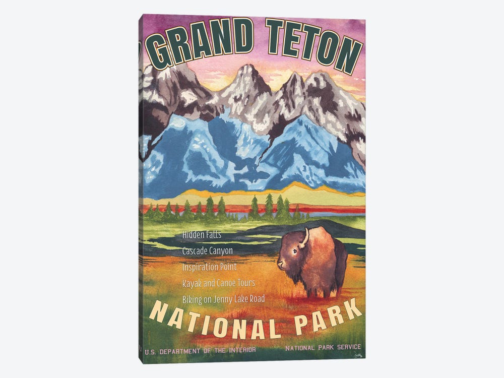 Grand Teton National Park by Elizabeth Medley 1-piece Canvas Artwork