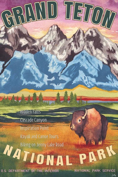 Teton Range: Grand Teton National Park by Elizabeth Medley