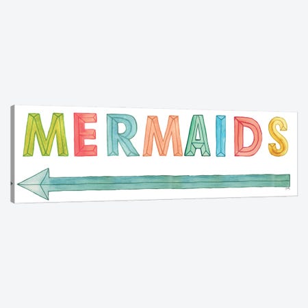 Mermaids Canvas Print #EMD129} by Elizabeth Medley Art Print