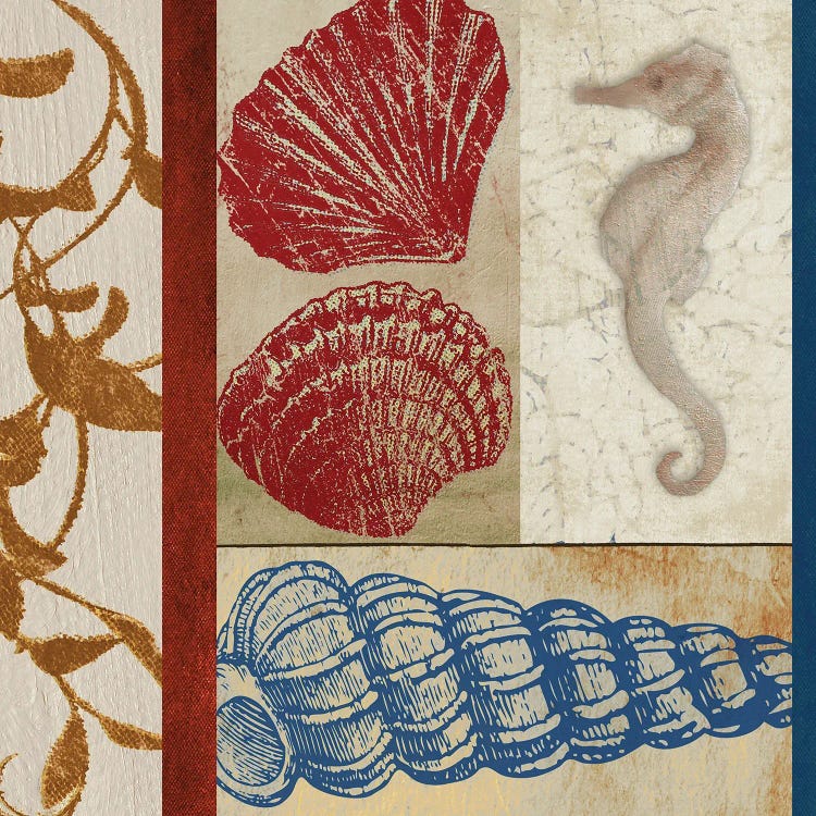 Nautical Surroundings Squares II by Elizabeth Medley wall art