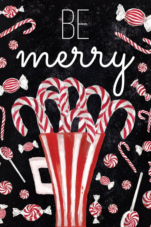 Peppermint Candy Cane Wishes by Elizabeth Medley wall art