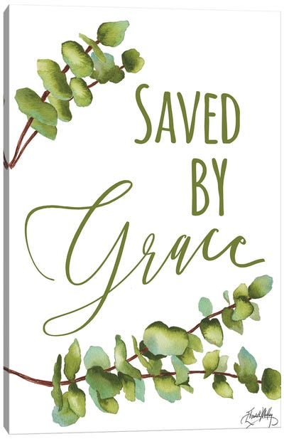 Saved By Grace Canvas Art Print - Eucalyptus Art