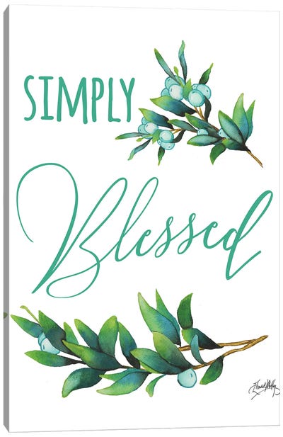 Simply Blessed Canvas Art Print - Elizabeth Medley