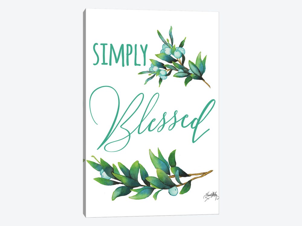 Simply Blessed by Elizabeth Medley 1-piece Canvas Art Print