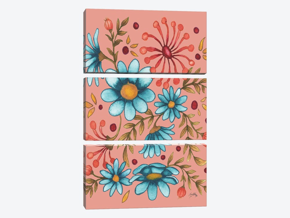 Spring and Floral II by Elizabeth Medley 3-piece Canvas Wall Art