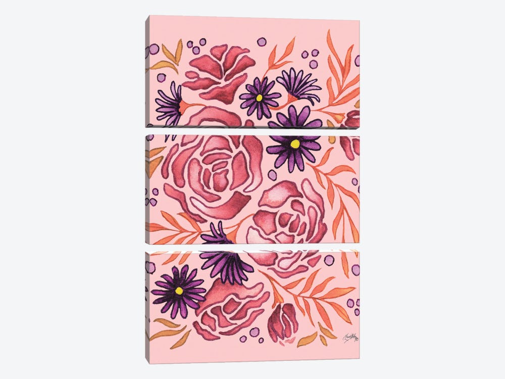 Spring and Floral III by Elizabeth Medley 3-piece Canvas Print