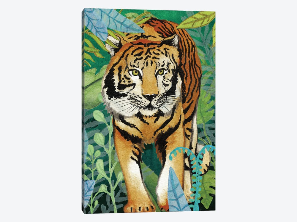 Tiger In The Jungle II by Elizabeth Medley 1-piece Canvas Artwork