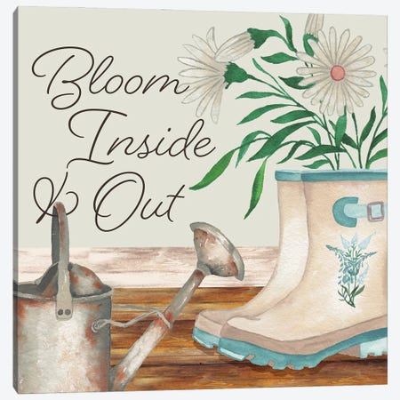 Bloom Inside & Out Canvas Print #EMD156} by Elizabeth Medley Canvas Print