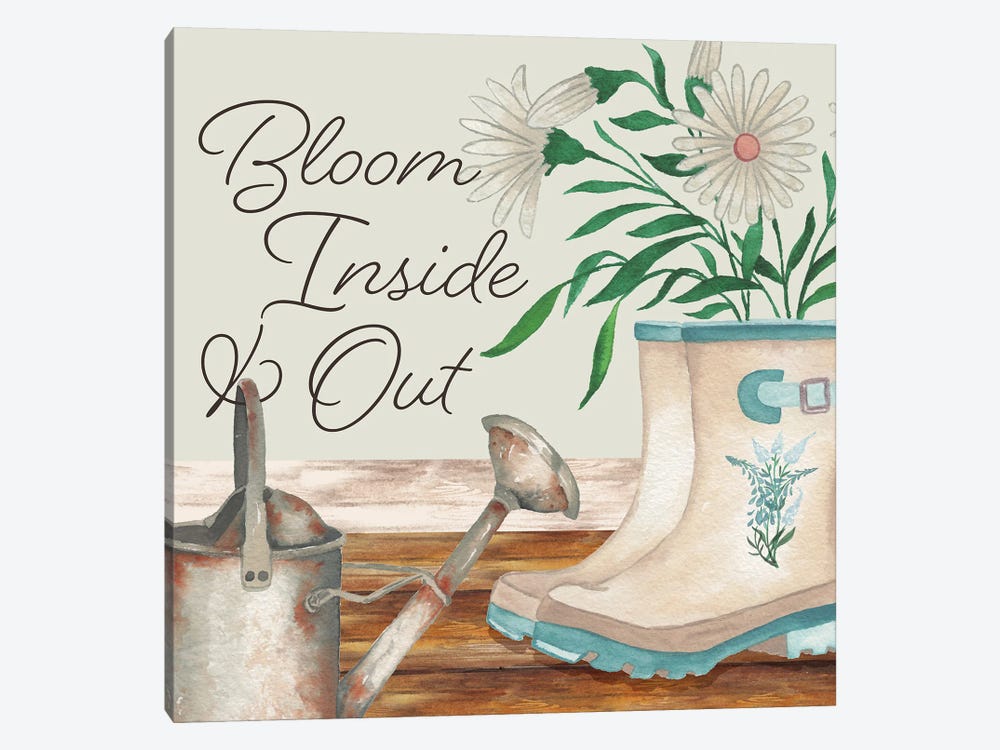 Bloom Inside & Out by Elizabeth Medley 1-piece Canvas Wall Art
