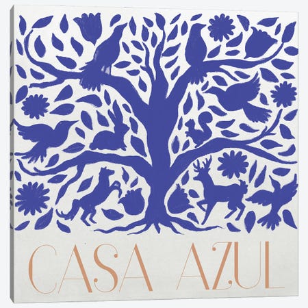Casa Azul Canvas Print #EMD157} by Elizabeth Medley Canvas Print