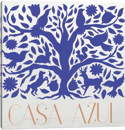 Casa Azul Canvas Art Print - Elizabeth Medley