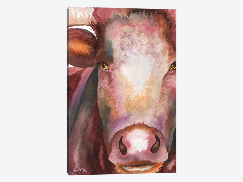 Portrait of a Bull by Elizabeth Medley 1-piece Canvas Art