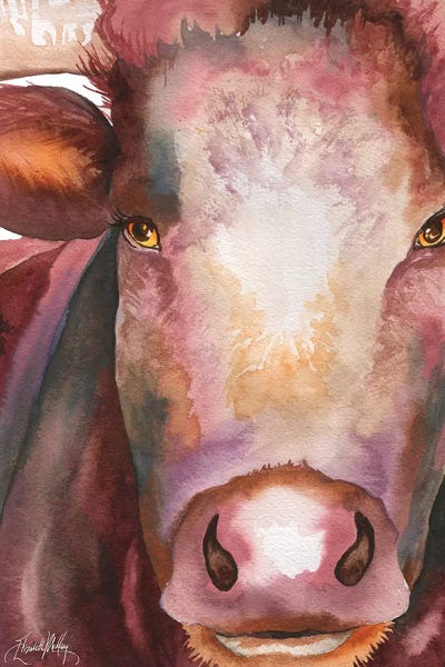 Elizabeth Medley: Portrait of a Bull by Elizabeth Medley