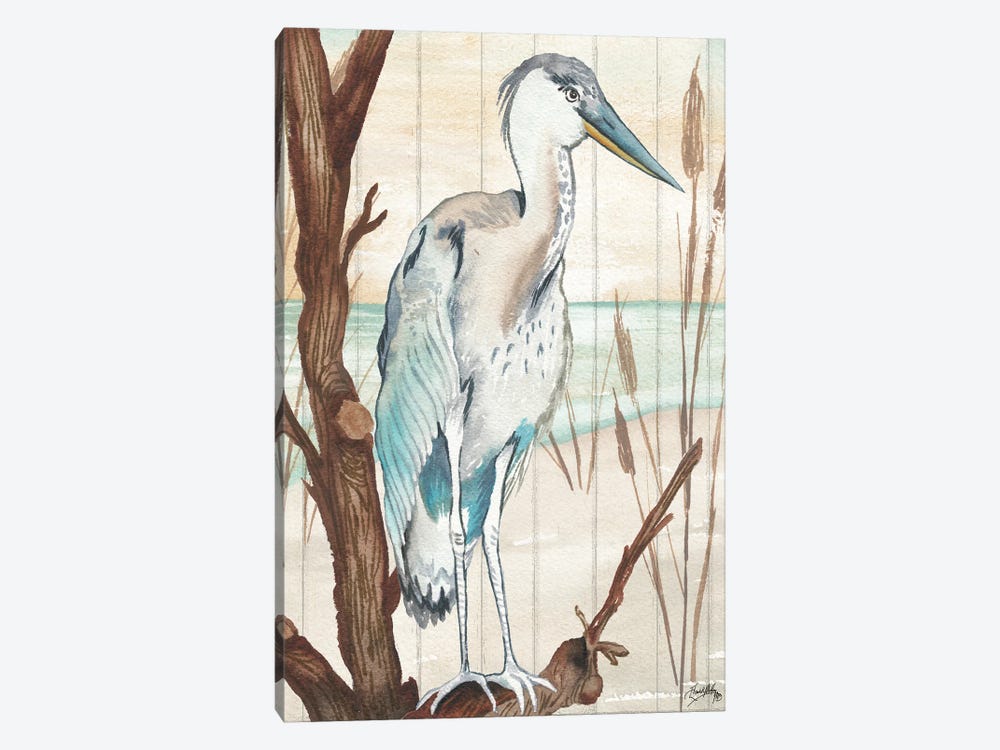 Heron On Branch I by Elizabeth Medley 1-piece Canvas Artwork